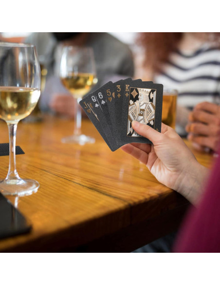 Cartas de Jugar de Plástico LotFancy - 2 Barajas Impermeables