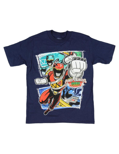 Camiseta de Manga Corta Niños Power Rangers Marino 7