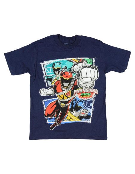 Camiseta de Manga Corta Niños Power Rangers Marino 7