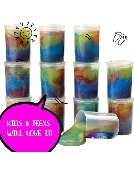 Kit de Slime Galáctico Neliblu - 12 x 113 g para Niños