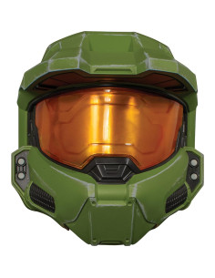 Casco de Disfraz Master Chief Halo para Niños - Vinilo Verde y Dorado 2