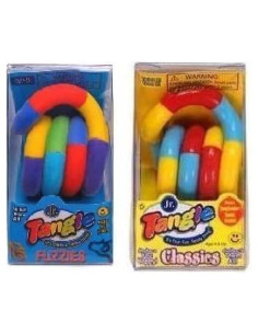 2 Juguetes Antiestrés Tangle Jr. Peludo y Original - Tangle