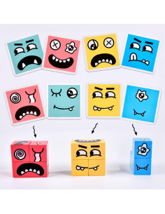 Juego de Bloques de Construcción Varbertos - Cubo de Expresiones 2