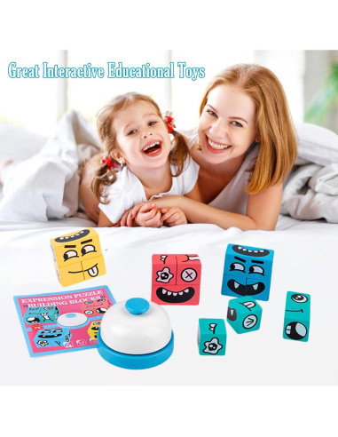 Juego de Bloques de Construcción Varbertos - Cubo de Expresiones