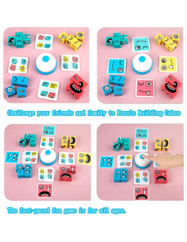 Juego de Bloques de Construcción Varbertos - Cubo de Expresiones