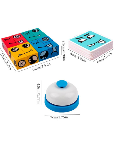 Juego de Bloques de Construcción Varbertos - Cubo de Expresiones