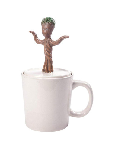 Taza Figural Baby Groot Marvel 14.6cm Cerámica Multicolor