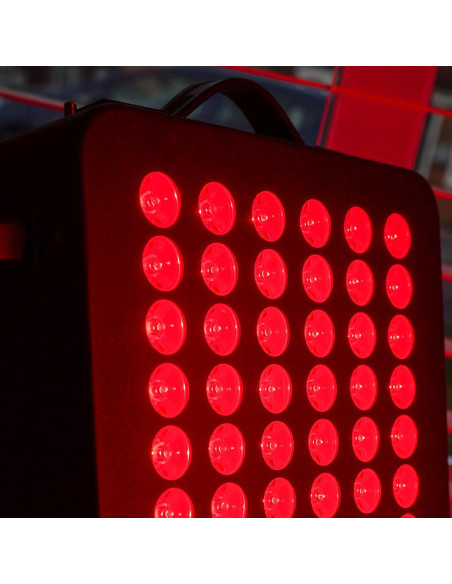Panel de Luz Roja Aura 72 LEDs Infrarrojo Cercano Grado Clínico Panel de Luz Roja Aura 72 LEDs Infrarrojo Cercano Grado Clínico