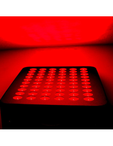 Panel de Luz Roja Aura 72 LEDs Infrarrojo Cercano Grado Clínico