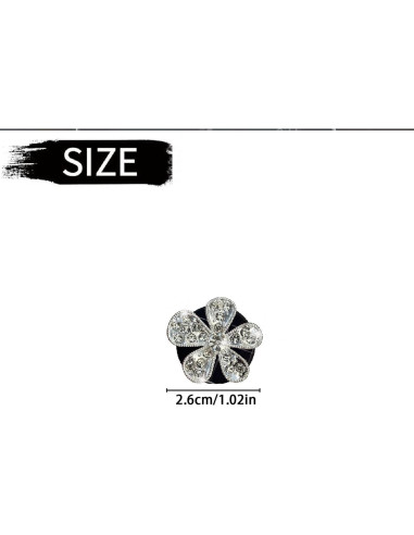 3 Clips de Ventilación de Aire Margarita Myuiao Plateados