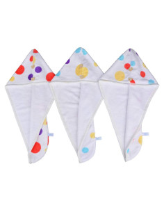 Toalla de Microfibra para Cabello HOPESHINE 3-Pack Niños