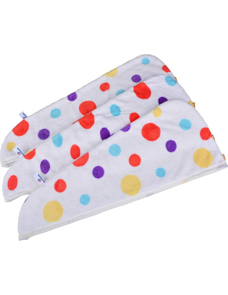 Toalla de Microfibra para Cabello HOPESHINE 3-Pack Niños