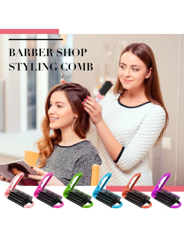 30 Cepillos de Pelo Plegables Chunful con Espejo - Viaje