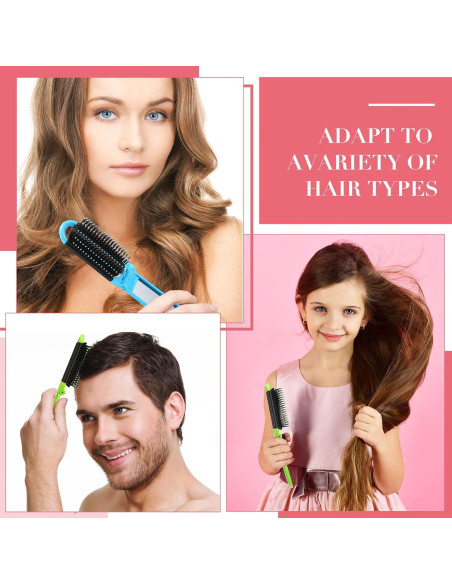 30 Cepillos de Pelo Plegables Chunful con Espejo - Viaje