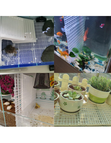 Divisores de Acuario 8PCS DEMONTALK 30x30cm Rejilla Plástica