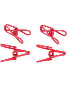30 Clips de Chip Rojos Yansanido 5 cm Alta Elasticidad 2