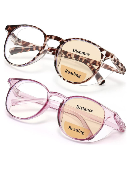 Gafas de Lectura Bifocales Outray 2.5x Luz Azul Púrpura