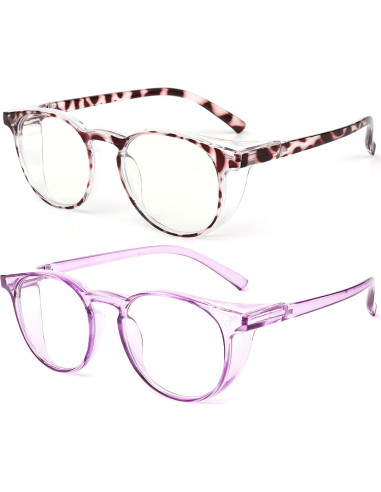 Gafas de Lectura Bifocales Outray 2.5x Luz Azul Púrpura