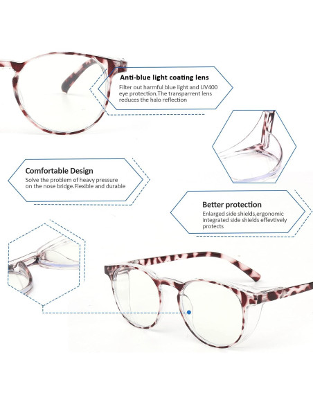 Gafas de Lectura Bifocales Outray 2.5x Luz Azul Púrpura