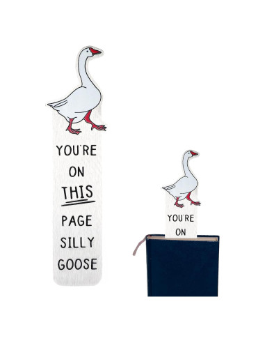 Marcador de Páginas Ganso Tonto Lyreh Acero Inoxidable 13x4 cm