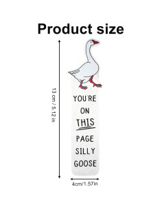 Marcador de Páginas Ganso Tonto Lyreh Acero Inoxidable 13x4 cm 2