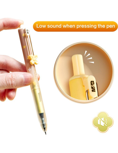 Bolígrafos de Gel M&G 4 PCS Punta Fina 0.5mm Tinta Negra