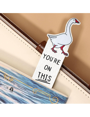 Marcador de Páginas Ganso Tonto Lyreh Acero Inoxidable 13x4 cm