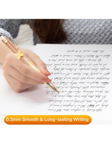 Bolígrafos de Gel M&G 4 PCS Punta Fina 0.5mm Tinta Negra