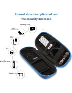 Funda de Transporte AGPTEK EVA Azul para Gadgets Electrónicos 2