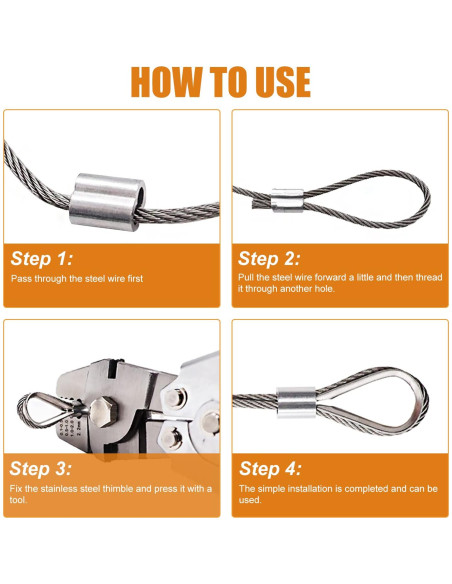 Kit de Manguitos de Crimpado de Aluminio Mankk 320 Pcs