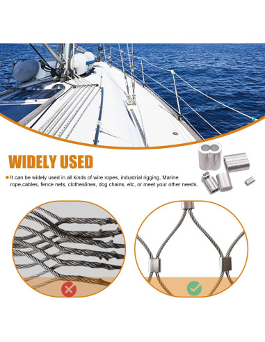 Kit de Manguitos de Crimpado de Aluminio Mankk 320 Pcs