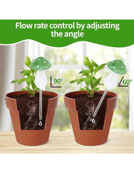 Esferas de Riego Automático de Vidrio Borosilicato - 4 Piezas