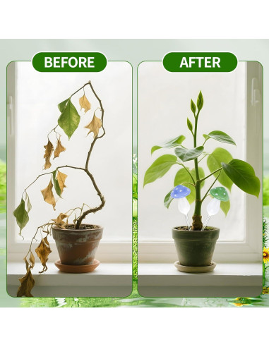 Esferas de Riego Automático de Vidrio Borosilicato - 4 Piezas