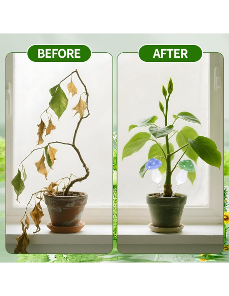 Esferas de Riego Automático de Vidrio Borosilicato - 4 Piezas