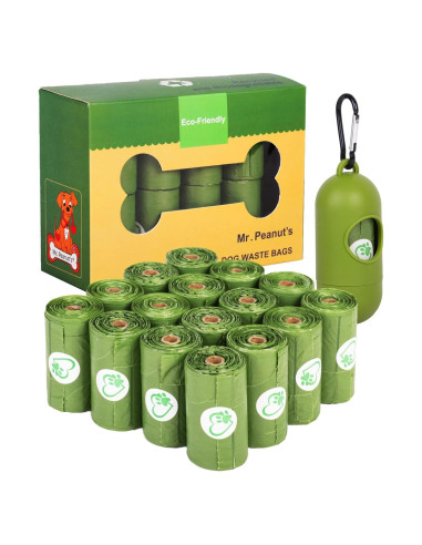 Bolsas de Desechos Ecológicas Mr. Peanut 160 Unidades 33x28 cm