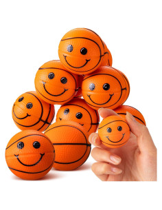 12 Pelotas de Estrés de Espuma Baloncesto Arrowbash 4 cm
