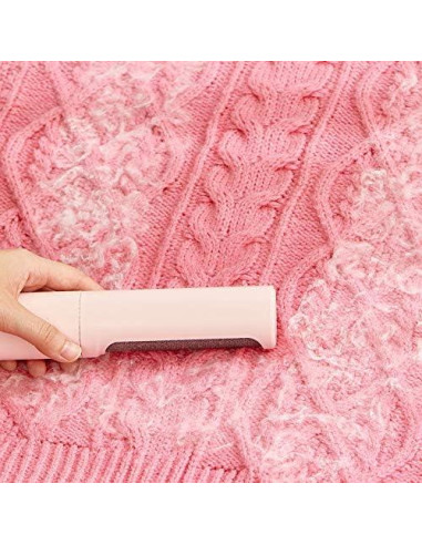 Cepillo Removedor de Pelo de Mascotas Lionic Rosa Reutilizable