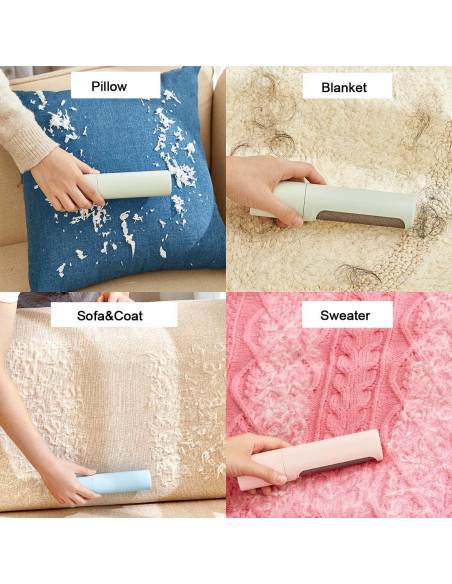 Cepillo Removedor de Pelo de Mascotas Lionic Rosa Reutilizable