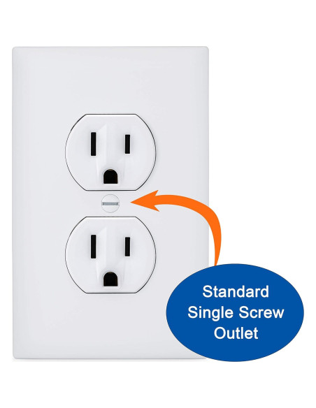 Cubiertas de enchufe automáticas Safety Innovations - 6 unidades