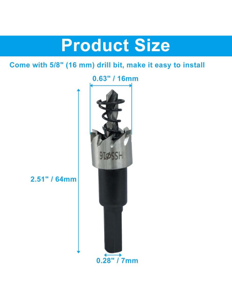 Mirilla de Puerta de Zinc 200 Grados con Broca 16 mm Plata