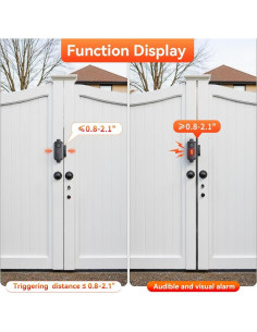 Alarma de Puerta Magnética Hommatter 113dB con Control Remoto 2