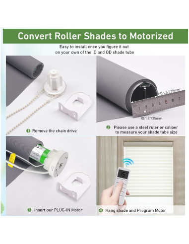 Motor de Batería Bidireccional HUIYEETEX DM25LEU - Silencioso y Fácil Instalación