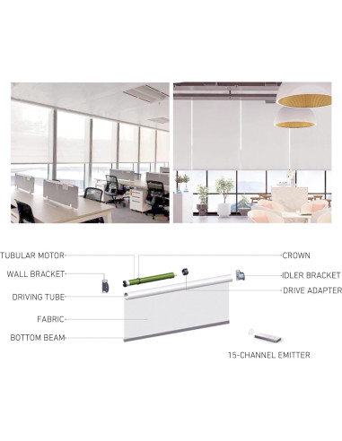 Motor de Batería Bidireccional HUIYEETEX DM25LEU - Silencioso y Fácil Instalación