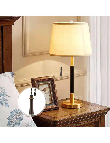 Cadena de Tirar Decorativa para Ventilador de Techo 30.48cm Bronce 2 Pcs