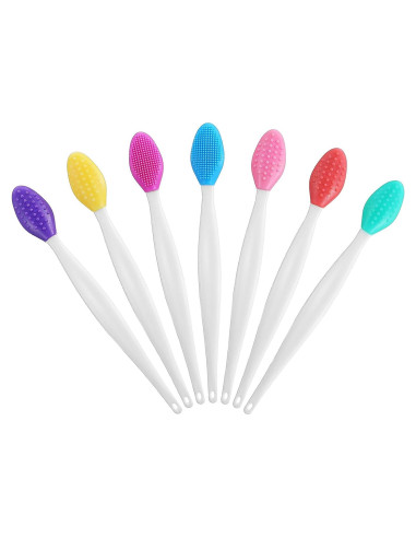 Cepillo Exfoliante de Labios Guduling 7 Pcs Silicona Suave