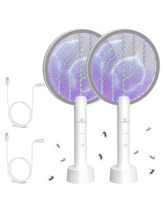 Raqueta Zapper Eléctrica de Insectos GooQand 4000V 2 Piezas