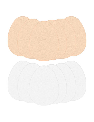 12 Esponjas de Maquillaje Planas KALIONE - Suaves y Duraderas