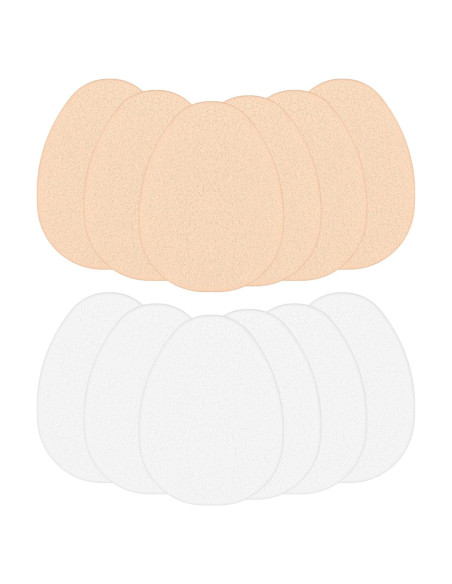 12 Esponjas de Maquillaje Planas KALIONE - Suaves y Duraderas