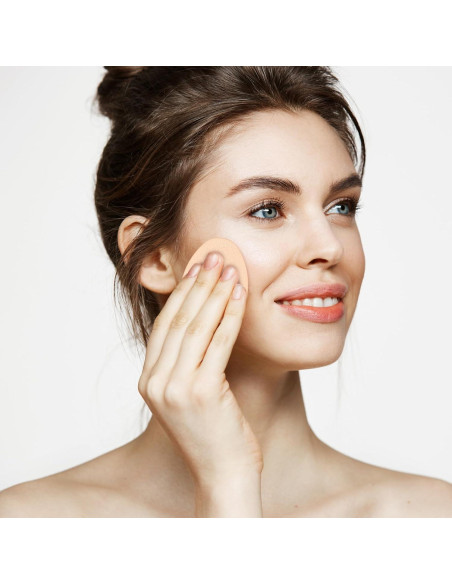 12 Esponjas de Maquillaje Planas KALIONE - Suaves y Duraderas