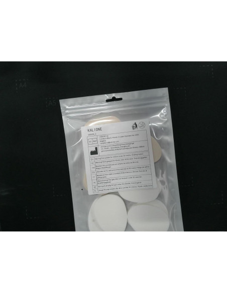 12 Esponjas de Maquillaje Planas KALIONE - Suaves y Duraderas